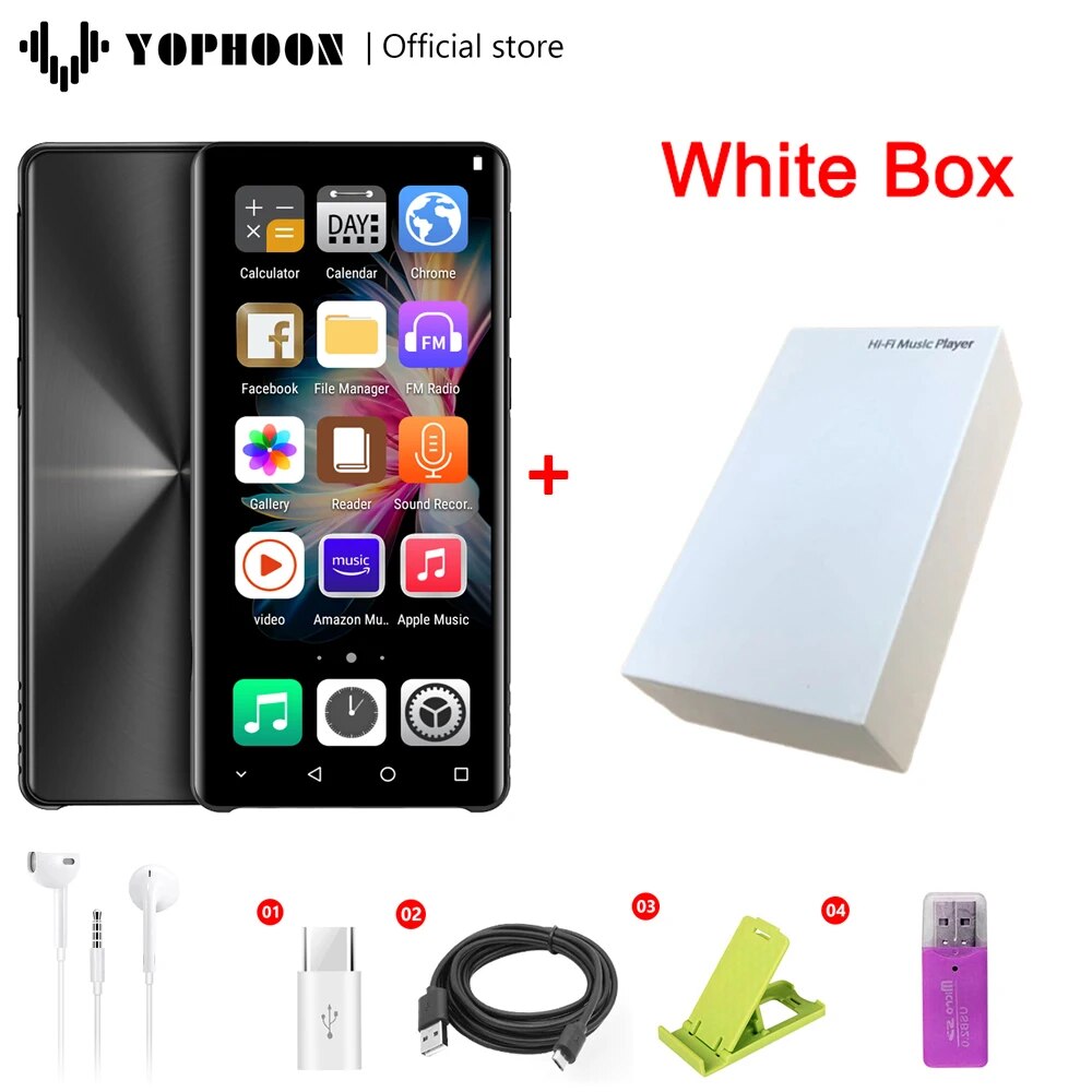 Yophoon NEW WiFi MP4 Player Android 8.1 MP3 Music Player Bluetooth Walkman Spotify Player/Pandora/Tidal/Deezer. 