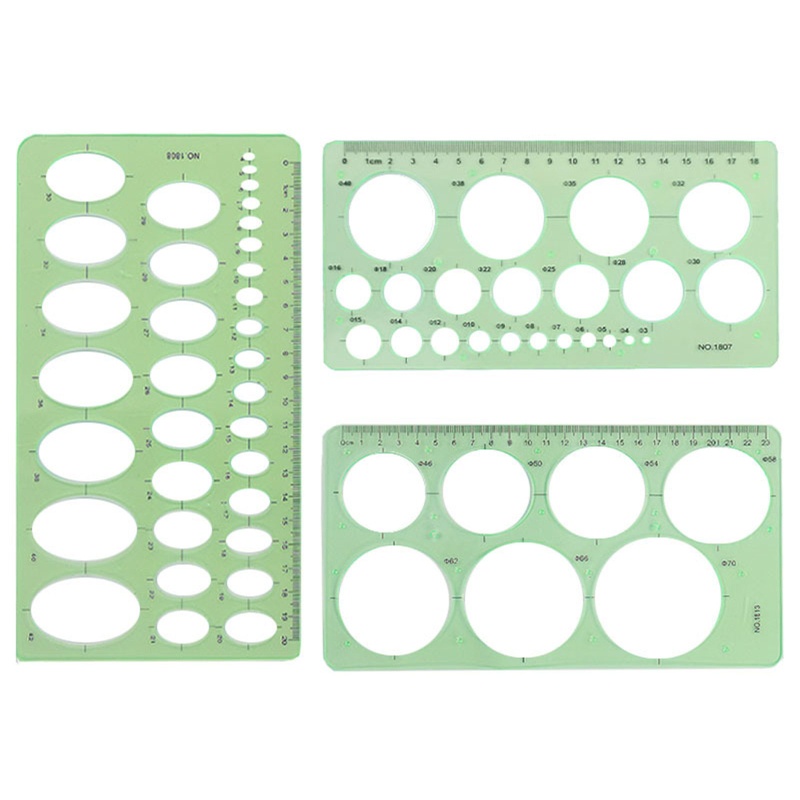 Top Architectural Templates Landscaping Architecture Drafting Ruler Shapes Drawing Stencils for School Work Green Plasti. 