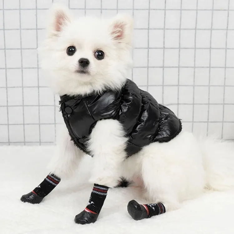 Knitted 2024 dog boots