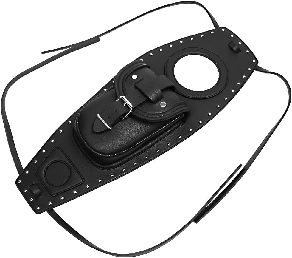 Motorcycle Gas Tank Leather Bag Dash Console Center Pouch Black Bag Leather For Harley Sportster Xl