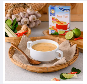 LADY ANNA INSTANT SOUP CREAM OF THAI TOM YUM -66g(pack of 4)