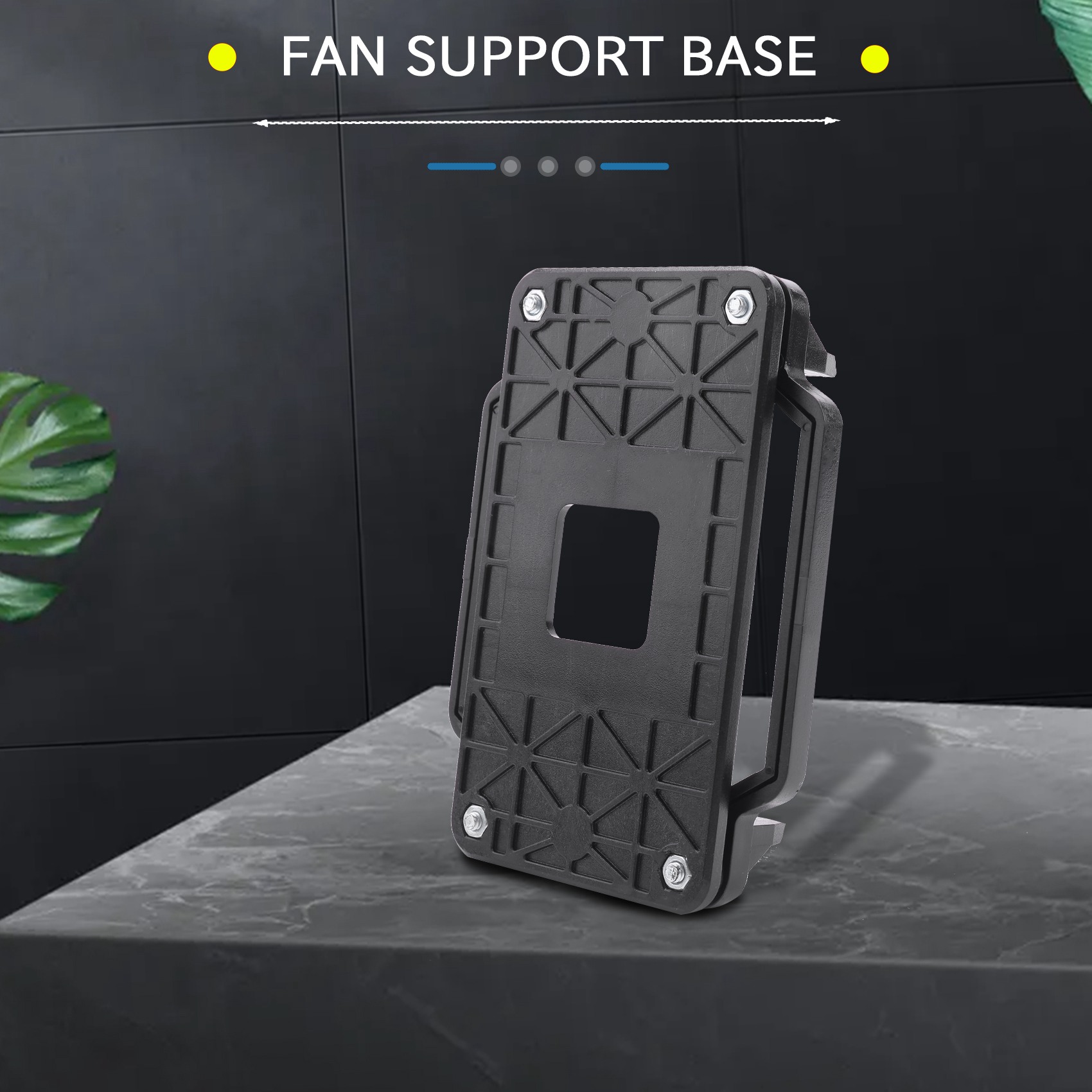 CPU fan base black plastic for AMD AM2 AM3 socket. 
