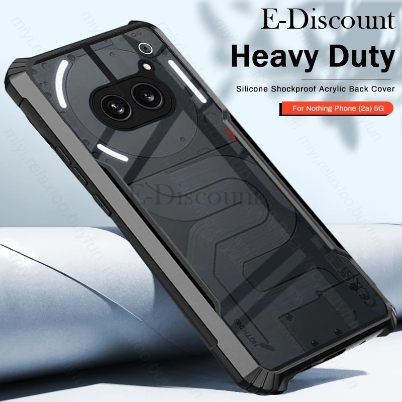 New Phone Case For Nothing Phone 2A Cover Transparent Protector with Soft Frame and Hard Armor Shell for Nothing Phone 2A Case. 