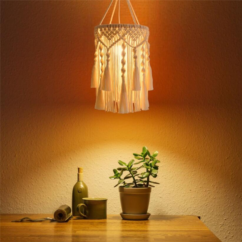 Boho Lamp Shade Boho Hanging Lamp Shade Plug in Pendant Light Bohemian Hanging Lights. 