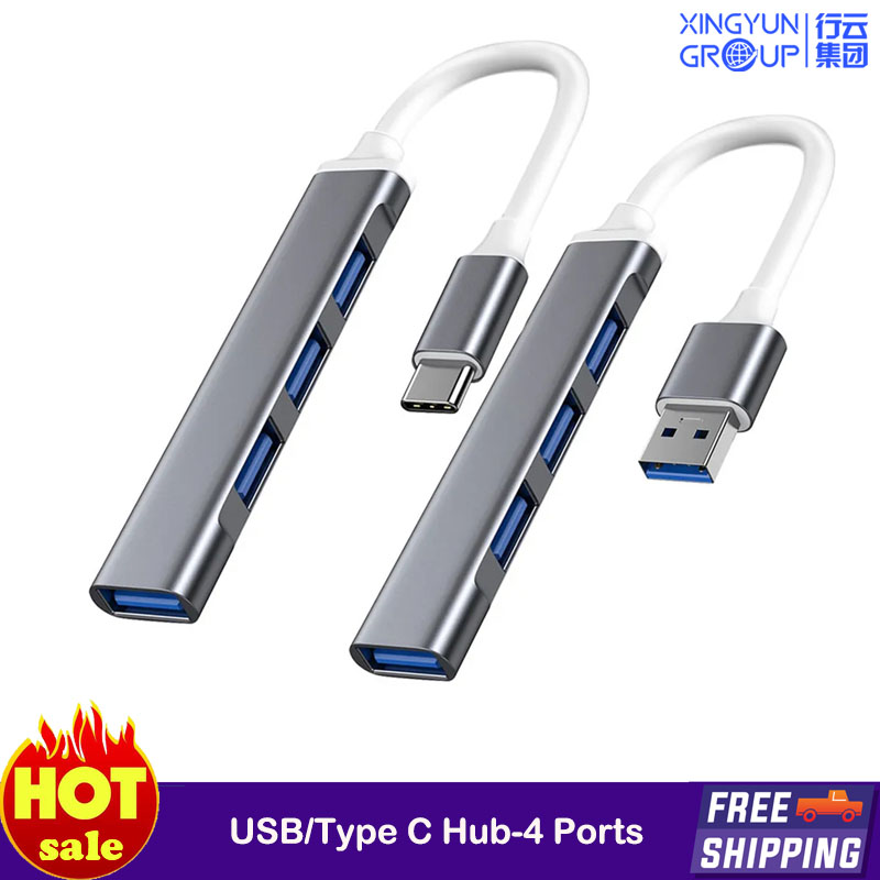 XingYun 4-Port high speed USB Hub/Type C Hub USB 3.0 USB 2.0 SPLETER - Expand Your Computer's Connectivity