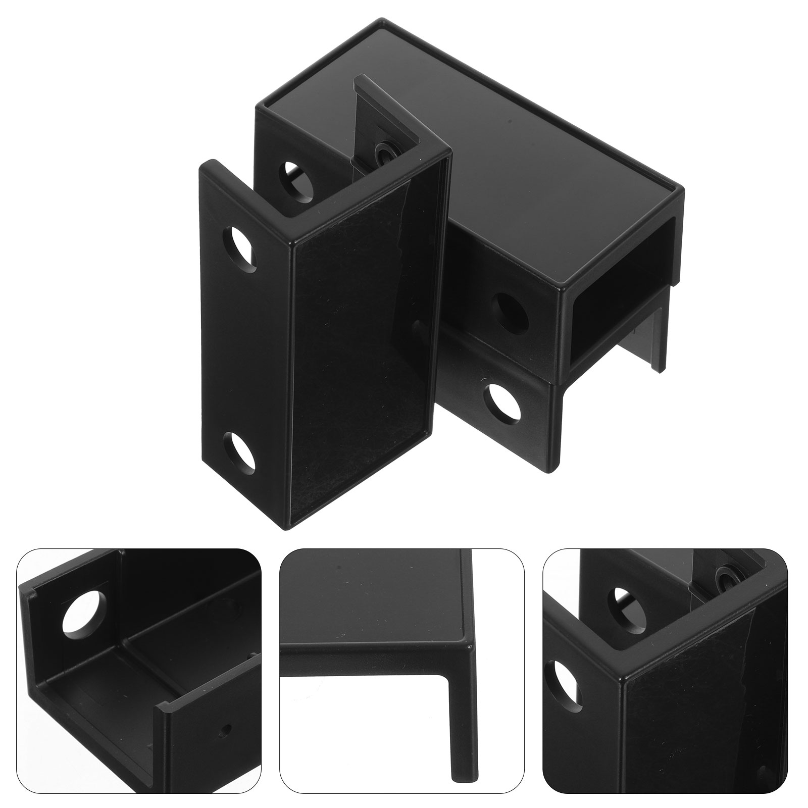 Under Desk Laptop Stand Keyboard Router Wall Mount Bracket (Black) Shelf for Laptops Accessories Computer Holder. 