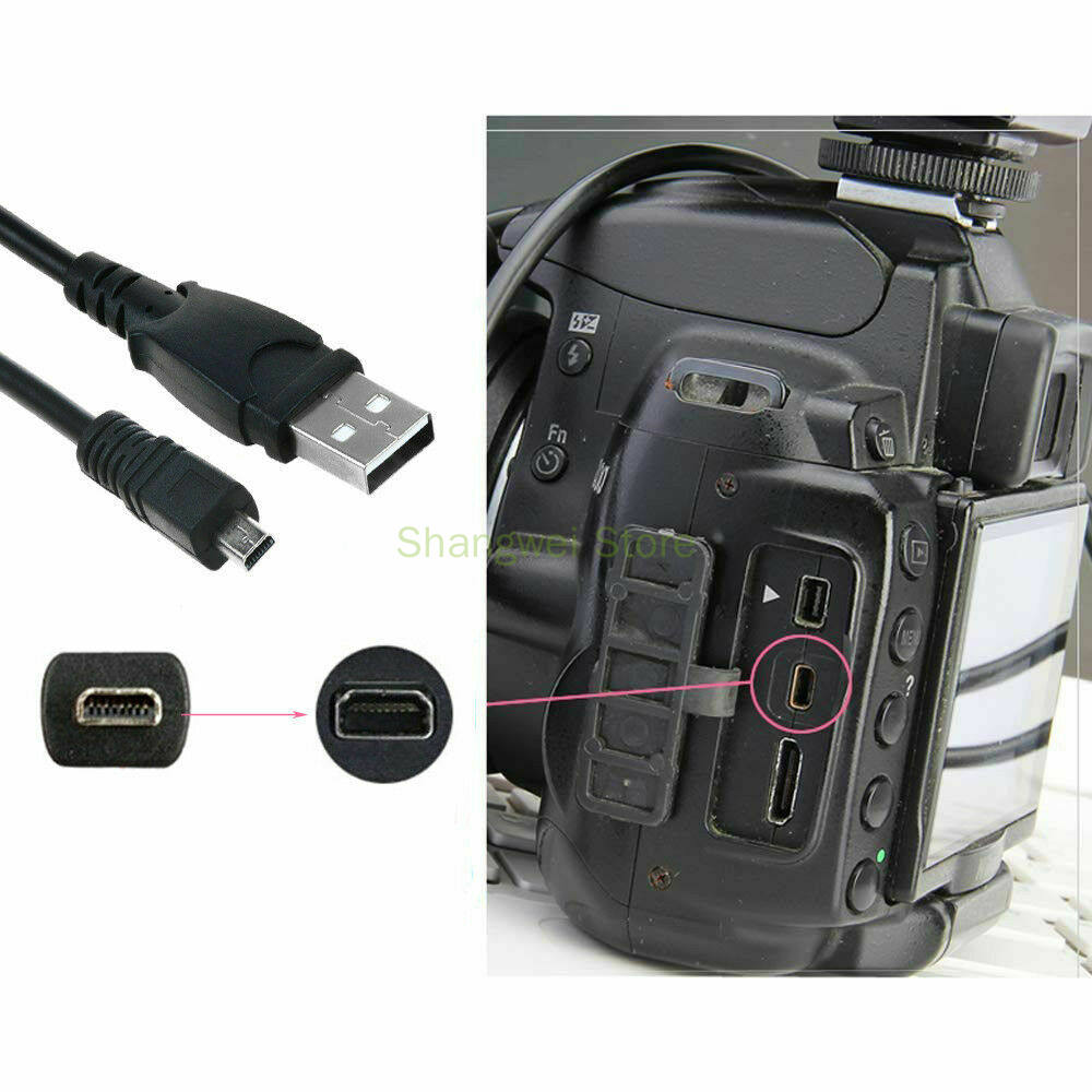 USB Charger Data Cable Cord For Panasonic Lumix DMC-SZ5 DMC-TZ60 FX70 FS8 CAMERA. 