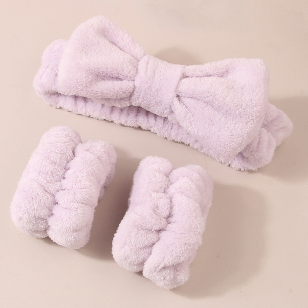 Face washing sleeves, wrist straps, waterproof drip sleeves, hair washing sleeves, anti-splash and dripping plush sports sweat-wiping and absorbent water bracelets