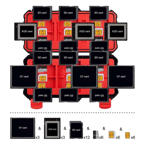 LENSGO LYNCA KH15 Waterproof Luggage Memory Card Hard Case. 