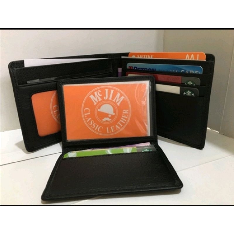 MCJIM WALLET 100%SOFT COW LEATHER WITH CARD HOLDER.. 
