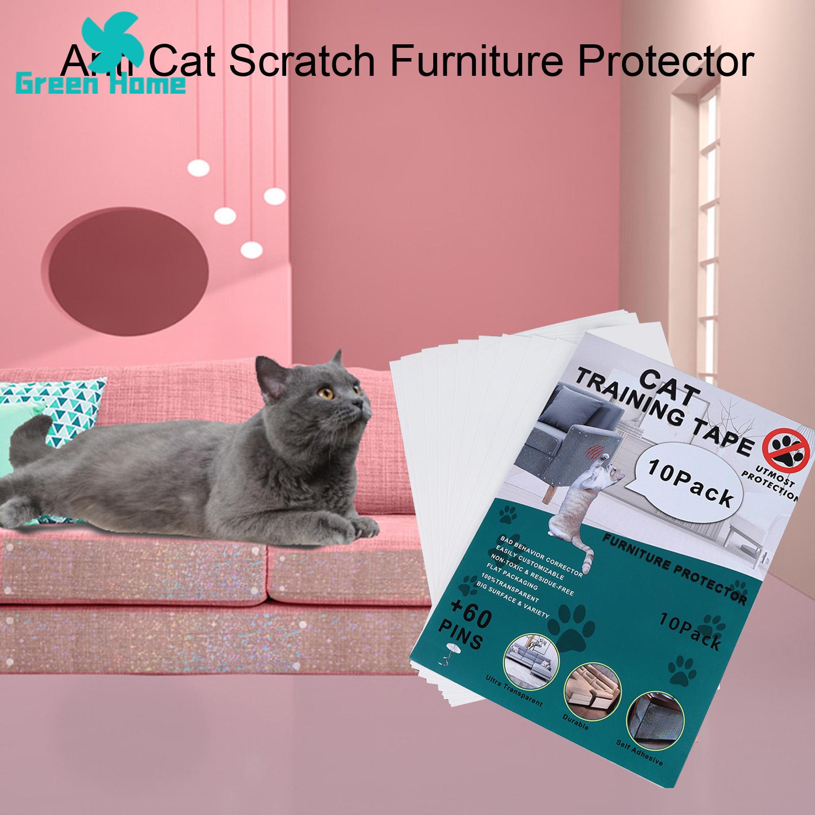 Green Home Cat Anti-scratch Pad Scratch-Resistant Sofa Corner Scratching Deterrent Tape. 