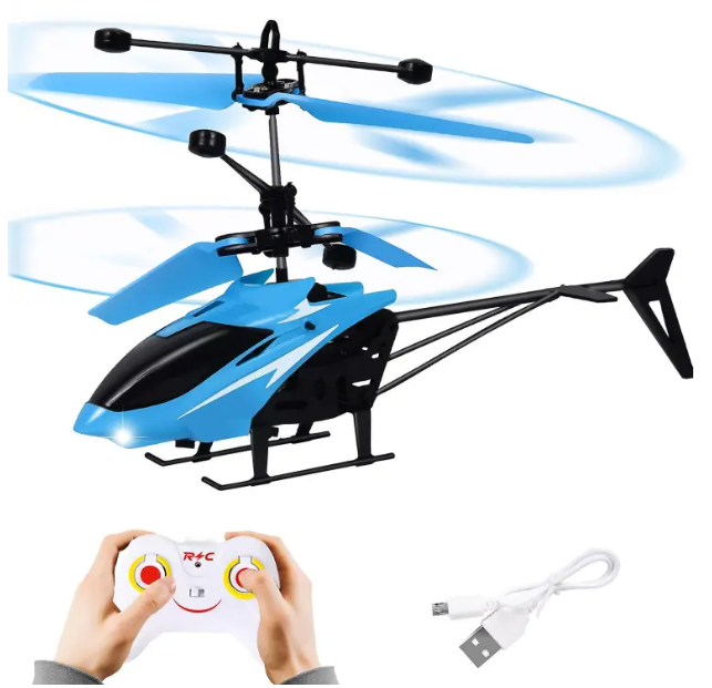 Two-Channel Suspension RC Helicopter Toy Remote Control Aircraft Charging Mini Aircraft Toy Gift For Children