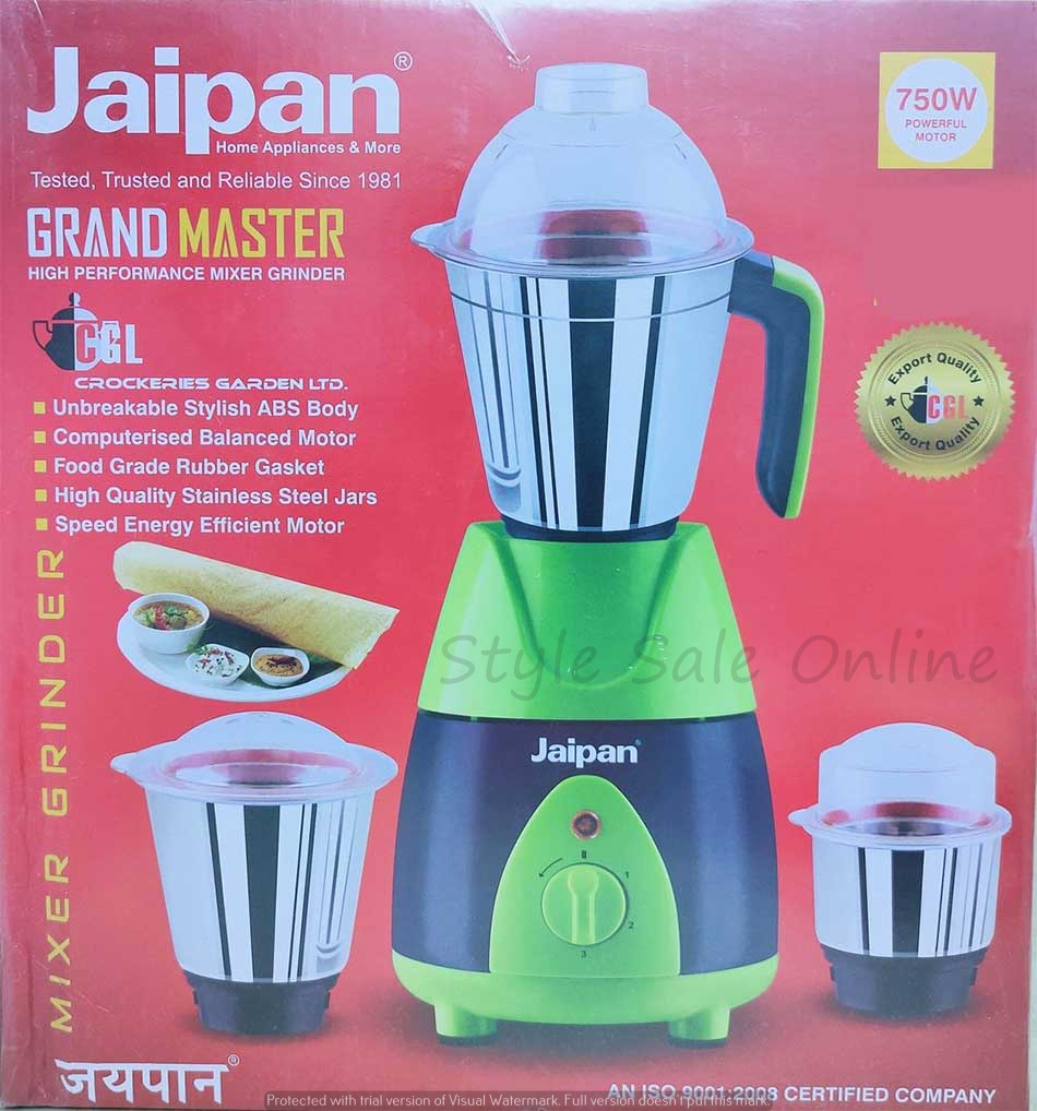 Jaipan_ Multipurpose Mixer Grinder and Blender Grand Master 750 Watts
