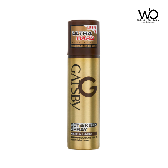 GATSBY Hair Spray Level 7 Set and Keep Spray Ultra Hard 66ml. 