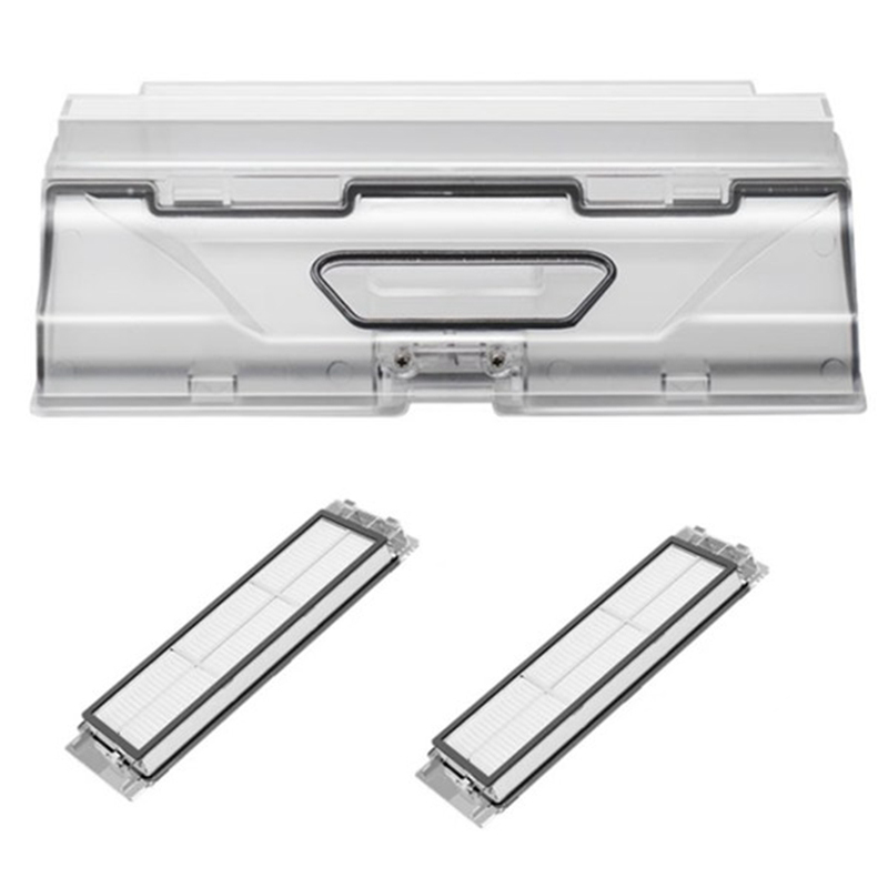 Dust Box Parts for Xiaomi Vacuum Cleaner Roborock S5 MAX S6 MaxV S6 PURE T7 PRO Robot Dustbin with Filter Accessroies. 