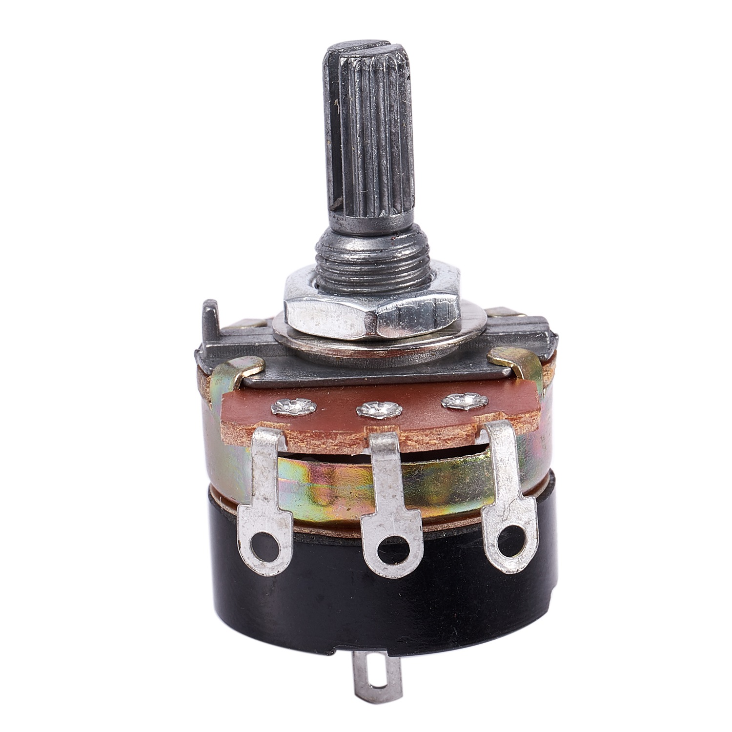 2Pcs 500K Ohm Single Linear Taper Potentiometers with on/off Switch. 