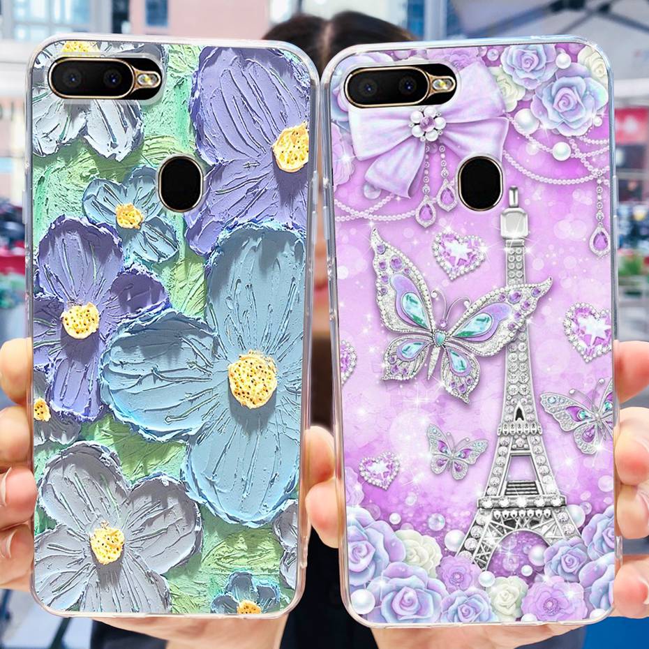 For OPPO A5 (AX5S) Phone Case CPH1909 Soft Silicone TPU Back Cover For Oppo A5 (AX5) CPH1809 Fashion Phone Shell Bumper