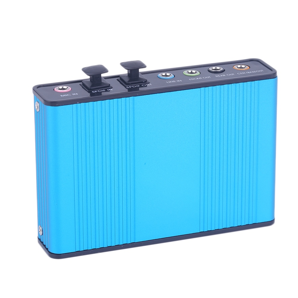 USB Sound Card USB 5.1/7.1 Channel Audio Controller Optical Sound Card External Audio Driver Card Converter for PC Desktop Sound Adapter（blue） high quality. 