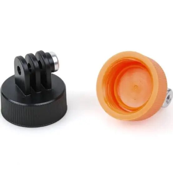 【3C VictoryEagle】Water Bottle Cap Connector Monopod Tripod Surfing Plastic Bottle Mount Adapter Gopro Hero Yi. 