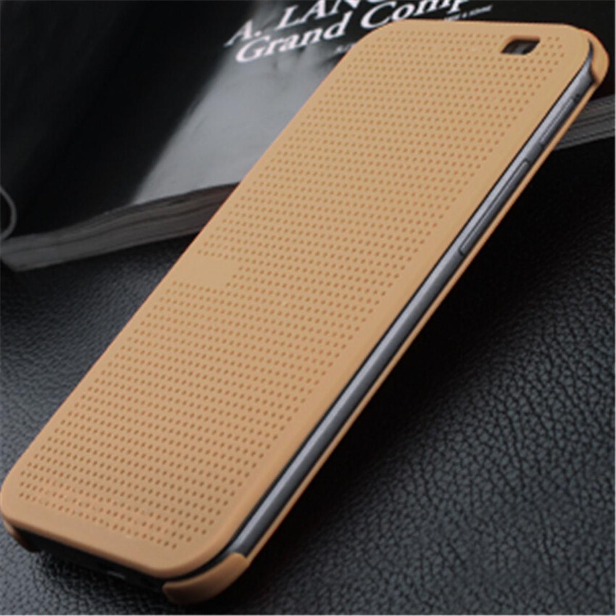 For HTC One E8 Silicone Cover Dot Sleep Wake View Shockproof Silicon Phone Case For HTC One E8