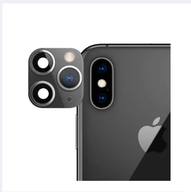 fake camera lens sticker cover screen protector for iphone xr x change to iphone 11 pro max - 509. 