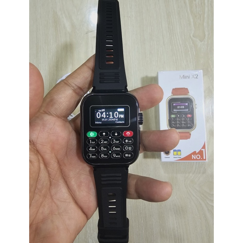 Mini X2 Ultra Smart Watch Dual Sim Camera. 