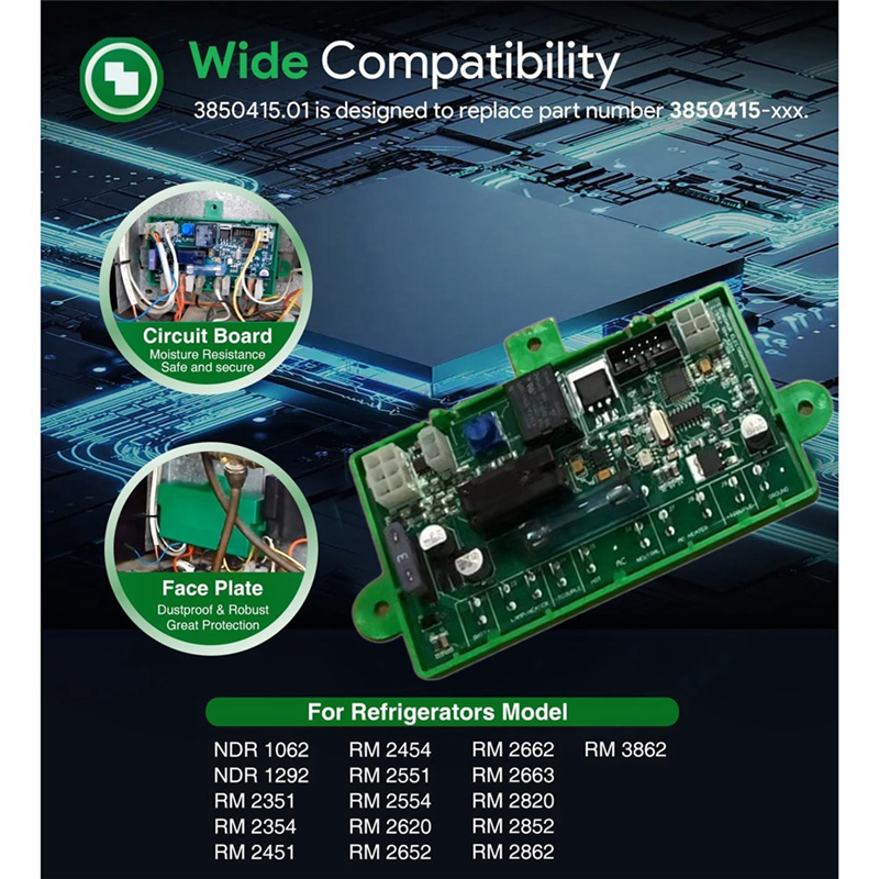 1 PCS Refrigerator Main Power Control Circuit Board 3850415.01 PCB for 2 or 3 Way RV Parts, for 3850415.01. 