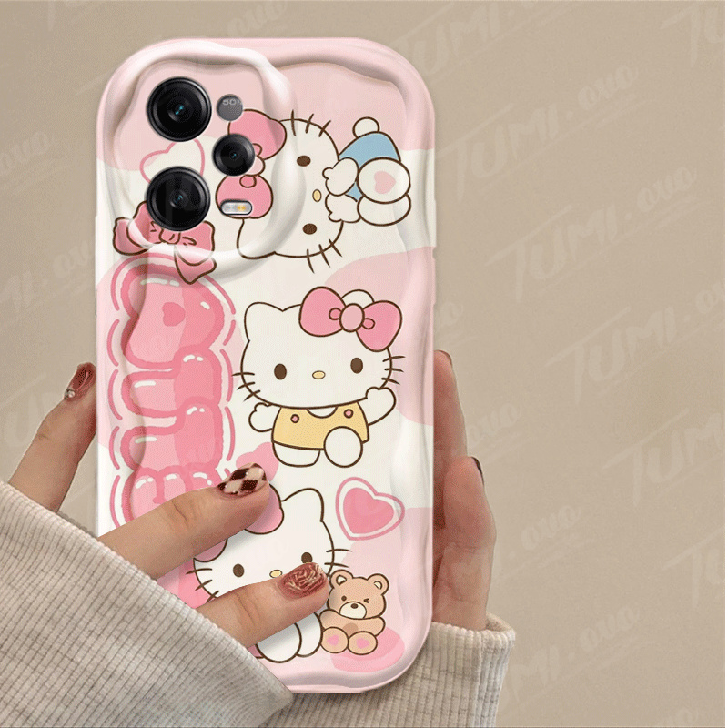 Max Protect 4G 5G Wave Cute Sanrio Hello Kitty Case for Xiaomi