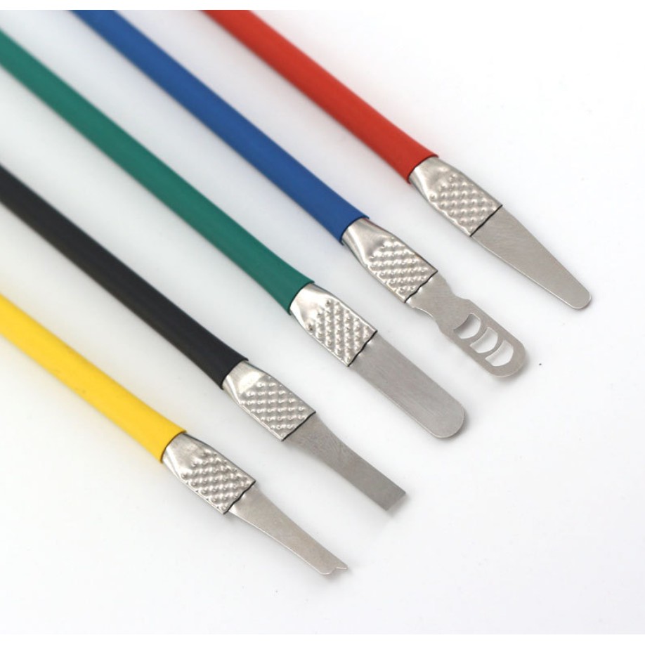 CROWBAR 5 In 1 SW-103 Crowbar Opening Tools Universal Dual End Tool Boot Stick Crowbar Crank-Shaped Blade Wire Winder Nail Puller Opener Tools For Mobile CPU Degumming Home Appliance Disassembling LCD Touch Screen Repairing Tool. 