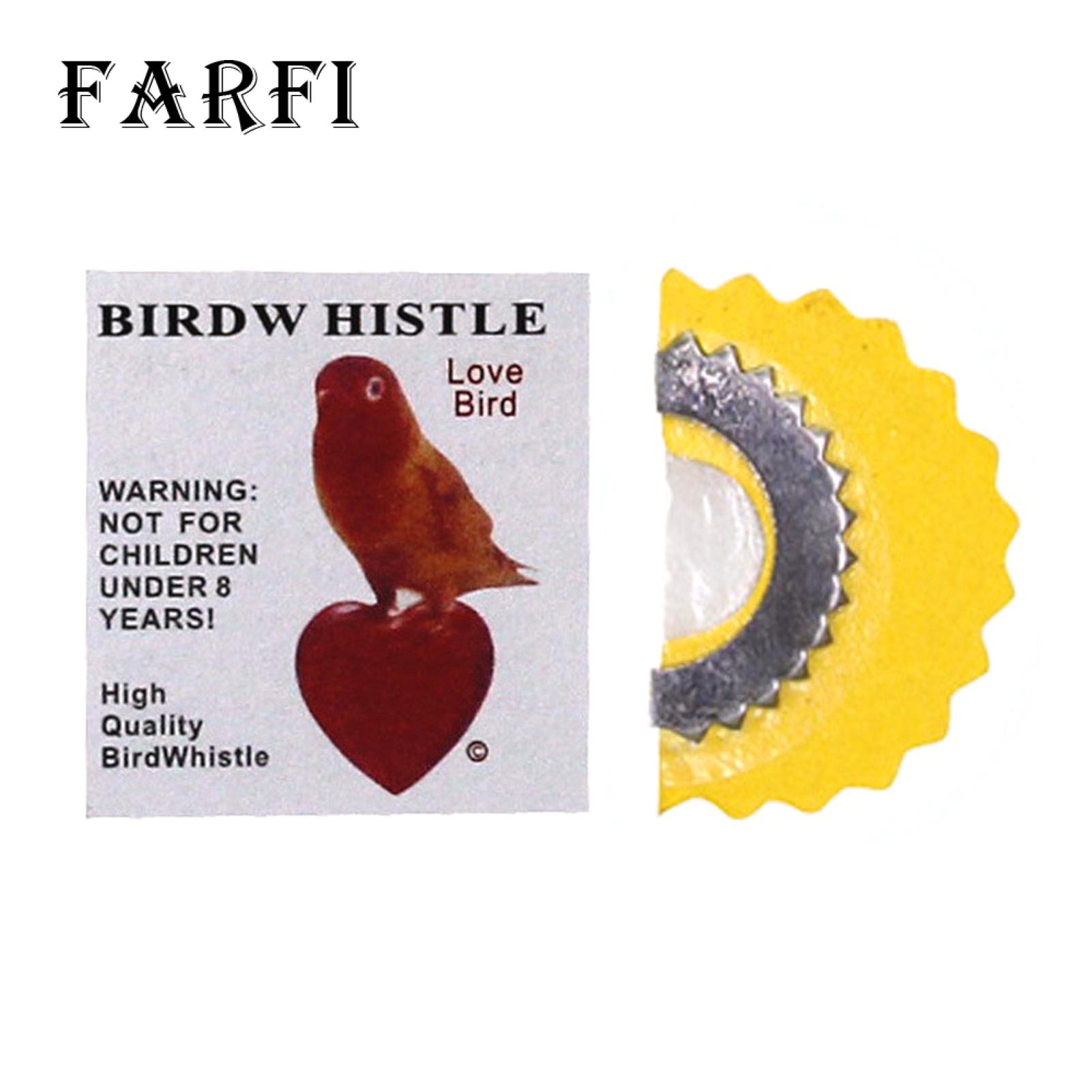 Easy to use: Just place the whistle on your tongue with the half-moon facing out, moisten it in your mouth, then push it to the roof of your mouth and say "chip," "shore," or "chick-a-chick" etc. word. 