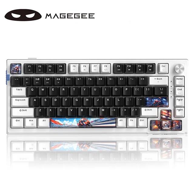 MageGee SKY81 75% Wireless Gasket Mechanical Gaming Keyboard, Hot Swappable RGB Custom Creamy Keyboard,Three-mode,w/ 5-Layer Pad. 