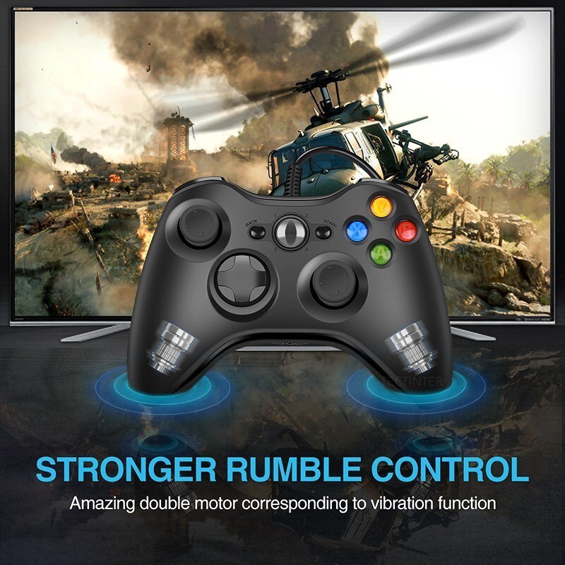 ox 360 is suitable for XbWin 7/60 console B wired game TECTINTER US controller is suitable for Xbox3 controller is suitable for 8/10 PC joystick control Mando game controller. 