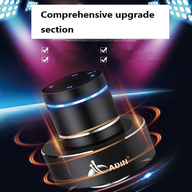 Adin 26W Vibration Speaker Bluetooth B Porle Speakers Wireless Resonance Press Stereo Subwoofe NFC Handsfree with c. 