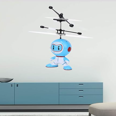 Flying Robot Toy Infrared Induction Robot with Soft Rotor Suitable for Children. 