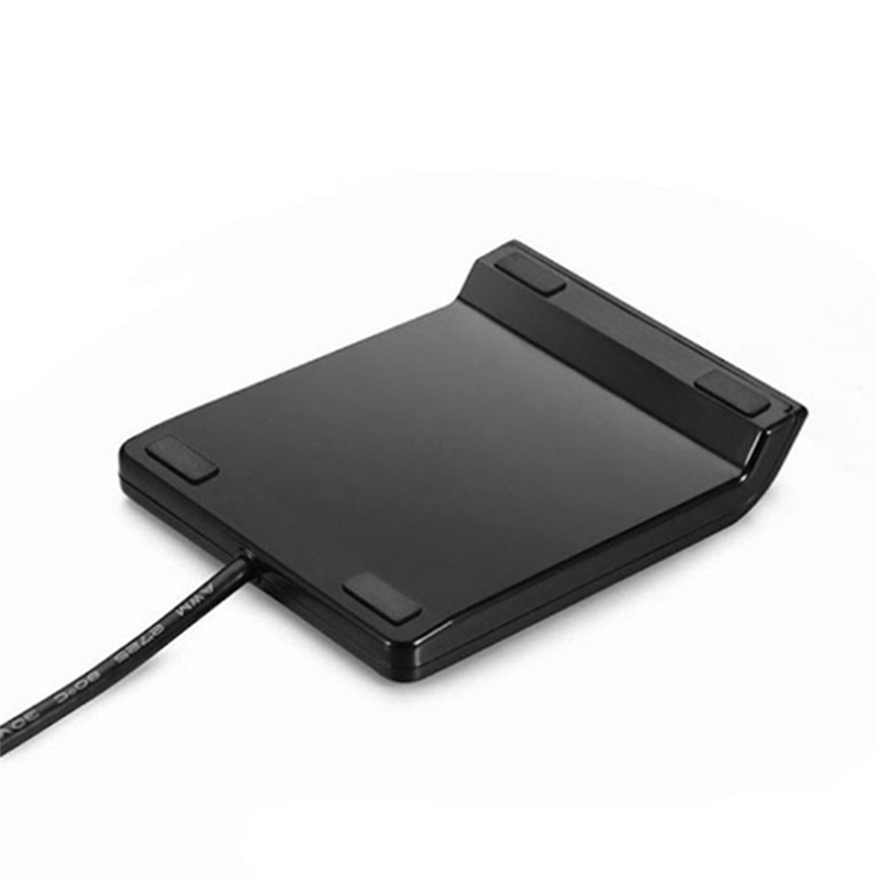USB Smart Card Reader Atm Bank Tax Declaration Ic Card Reader Id Device Connector ID Card Smart Card Reader(Black). 