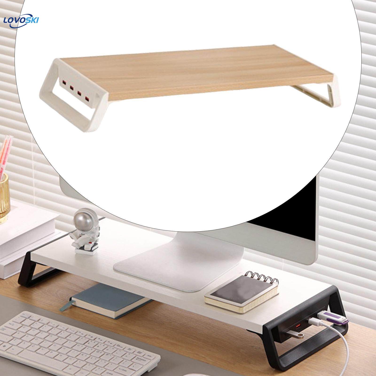 Computer Heightening Stand with USB Charging Port Multifunction Stand Riser for Bedroom. 