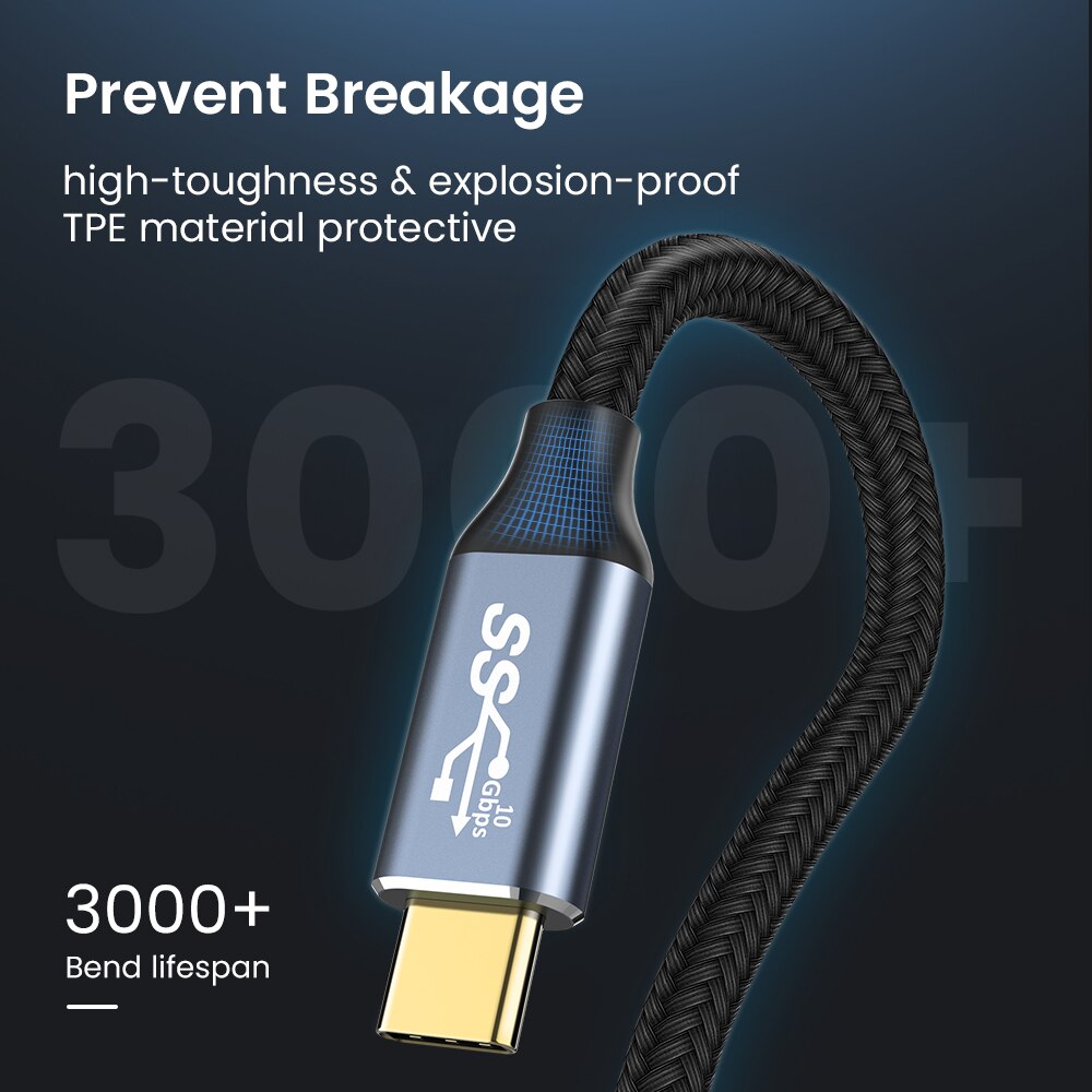【happy one】Ranipobo USB C to Type C for Macbook Pro PD100W USB Gen 2 Fast USB C Cable for Samsung S9 Note 9 Quick 4.0 Cord. 