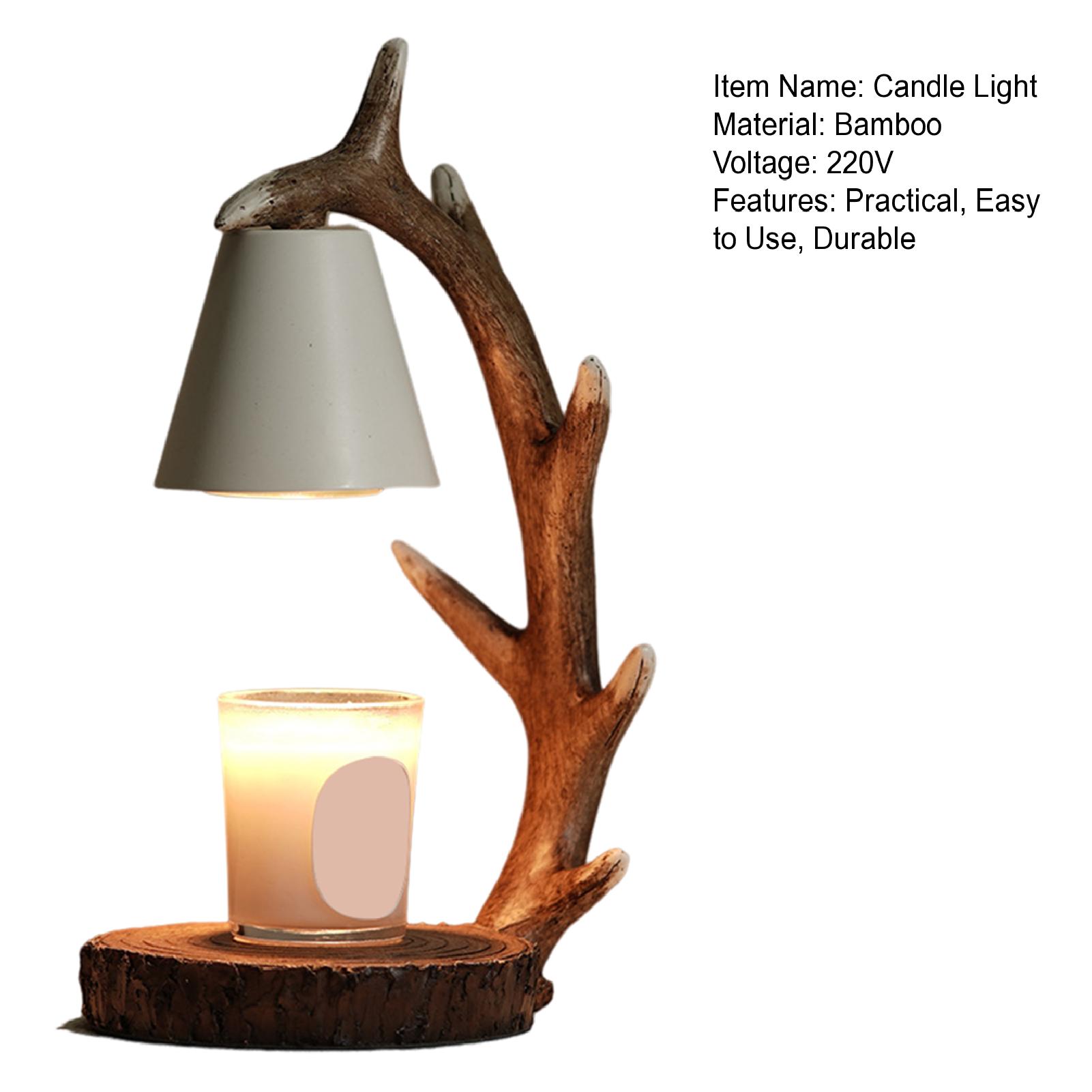 Vividaea Deer Antler Design Candle Warmer Antler Design Candle Warmer Lamp Dimmable Flameless Wax Melter for Scented Candles Aesthetic Multi-functional Light for Home Decor Buyers' Favorite. 