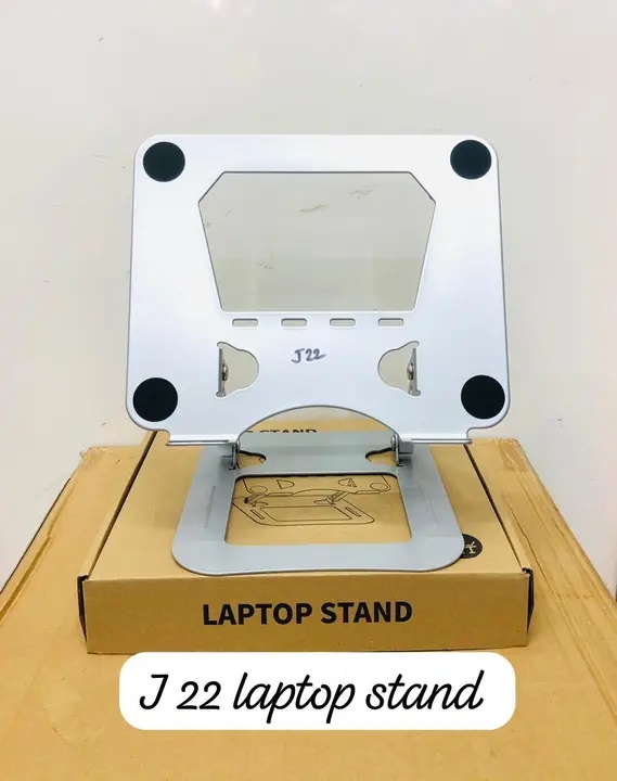 Adjustable Laptop Stand with 360° Rotating Base Aluminum Tabletop Ergonomic Foldable Portable Laptop Stand Holder Compatible