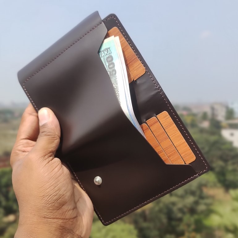 Premium Leather made Biker Wallet, Bike Document Holder, 100% Genuine Leather, Credit Card Holder. 