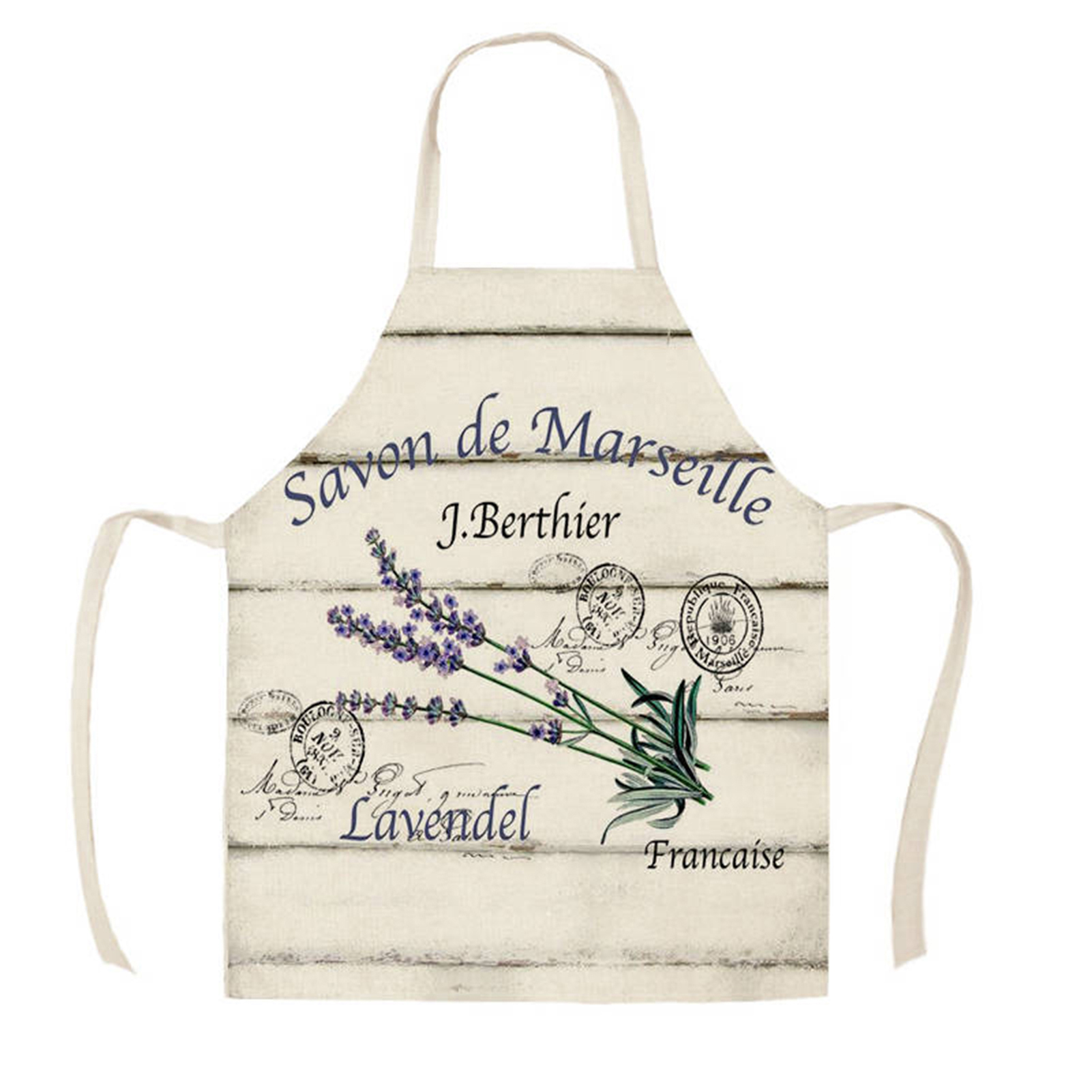 Cooking Bib Sleeveless Scratch Resistant Ctus Pattern Kitchen Apron