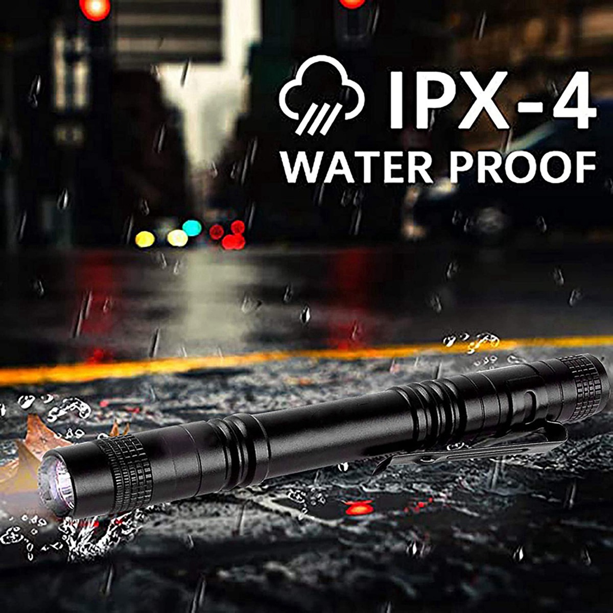 1PC LED Mini Flashlight - High Lumen, Zoomable, Water Resistant Light - Pocket-Size Small LED Flashlight. 