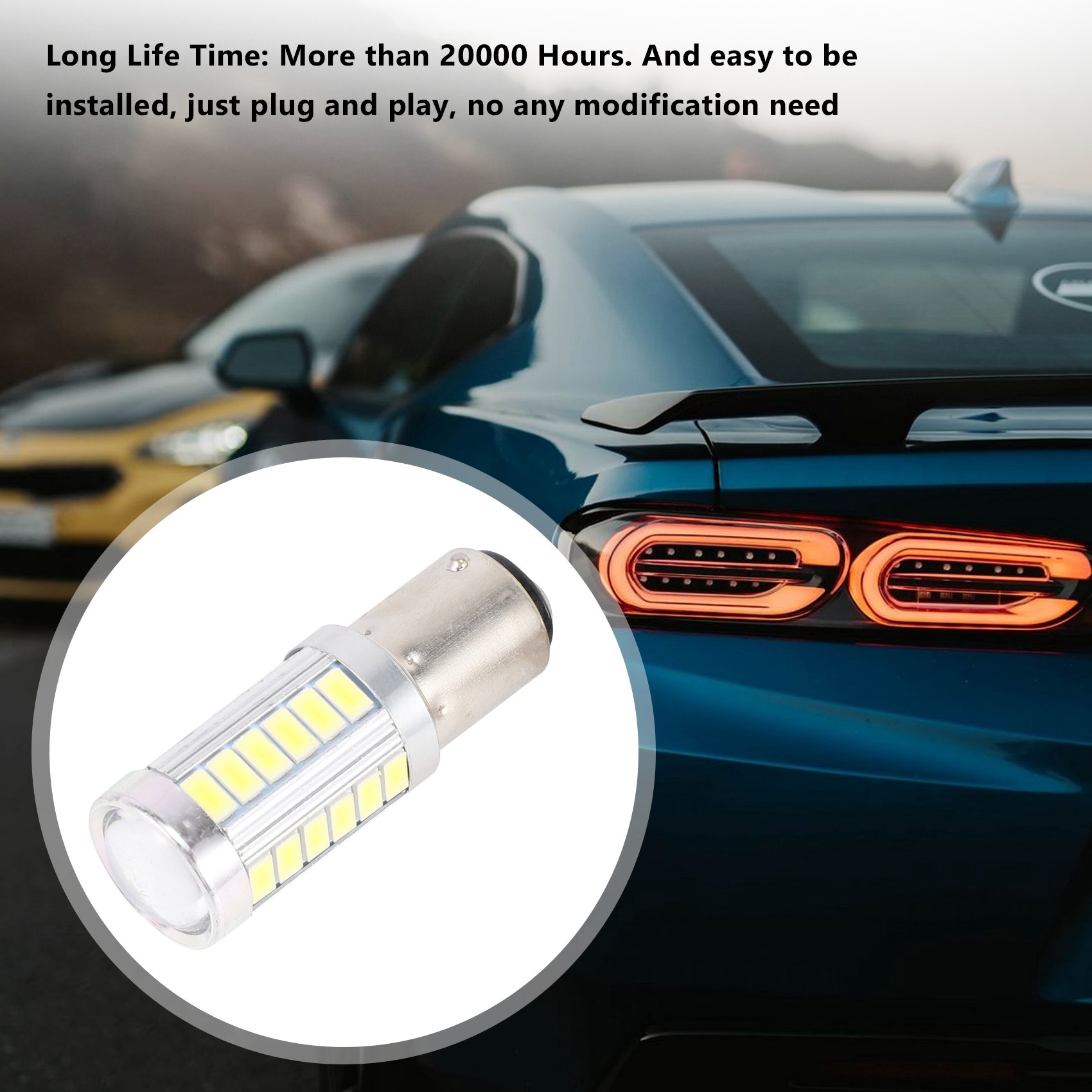 Super Bright Led 1157 Led Light Bulb P21/5W BAY15D Led Bulbs With 33SMD 5730 Chipsets For Brake, Turn, Parking, Reverse And Back Up Lights, Xenon White (Set Of 2). 