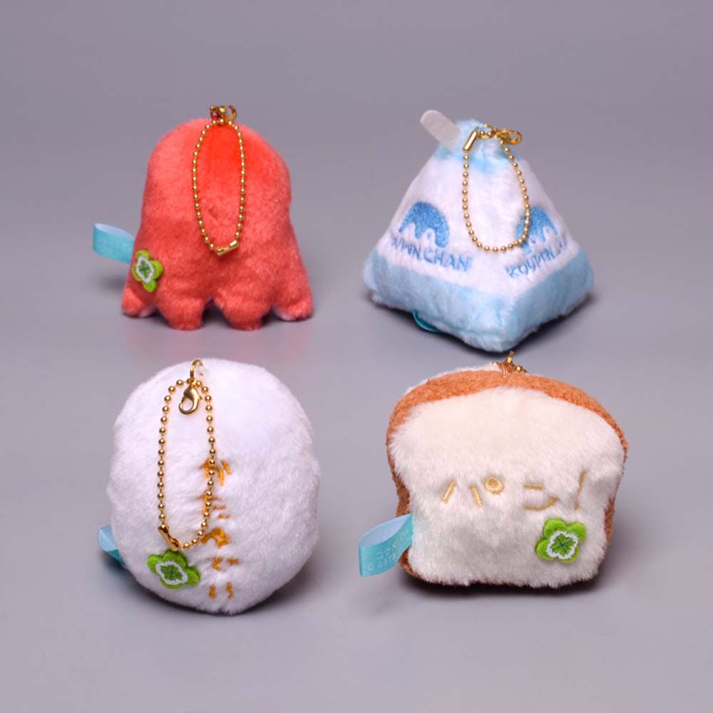 Breakfast Series Toast Boiled Egg Penguin Plush Doll Keychain Kawaii Animal Ocus Bag Pendant Soft Stuffed Plush Toys. 
