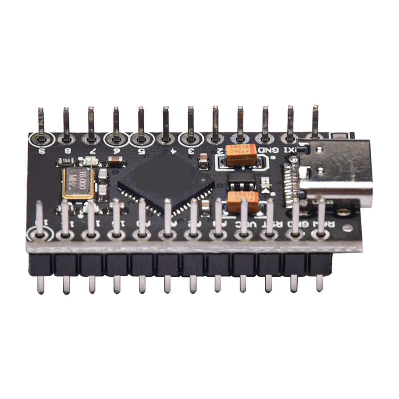 Atmega32U4 Type-C Mini USB Pro Micro-for Atmega32U4 3.3V/16Mhz Module Spare Parts Accessories with 2 Row Pin Header for. 