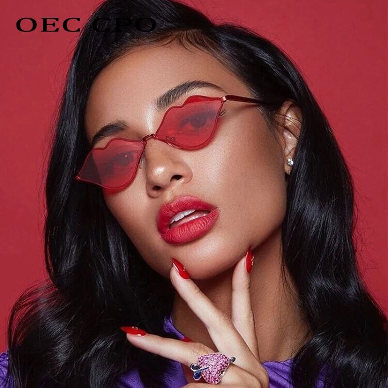 【3C VictoryEagle】OEC Fashion Heart Women Design Metal Frame Female Shopping Love Heart Sunglass oculos O190. 
