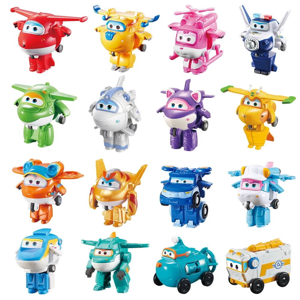 36 Types Super Wings 2 Scale Mini Transforming Anime Deformation Plane Robot Action Figures Transformation Toys For Kids Gifts Moonlight Shines