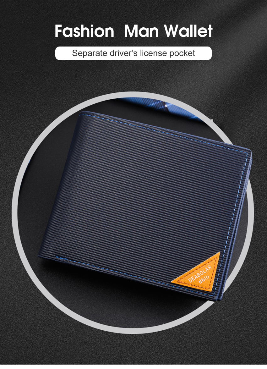 LouisWill Wallet Men's Foldable Wallet PU Horizontal Wallet Large