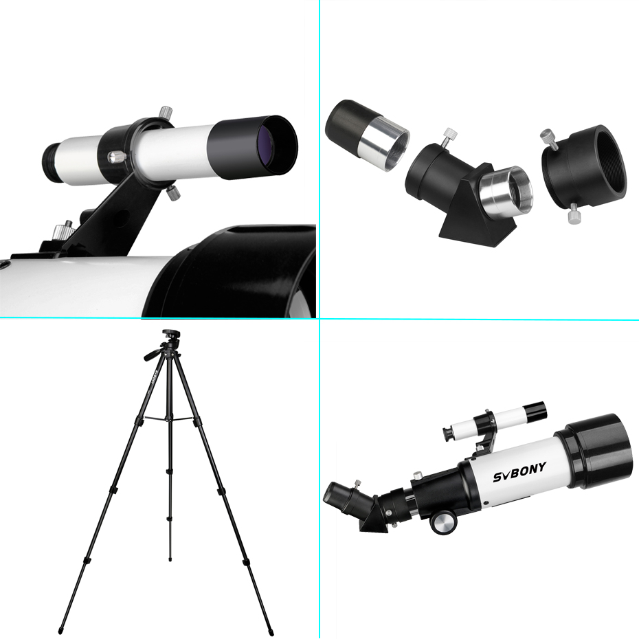SVBONY SV501P Astronomical Telescope Portable Refractor Multi-Coating Optics for Camping. 