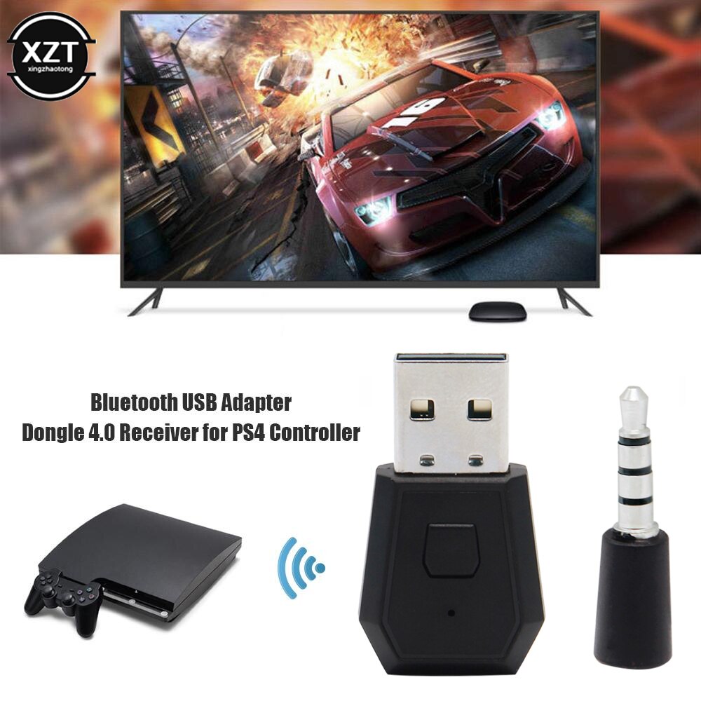 Bluetooth USB Adapter Dongle 4.0 Receiver For PS4 / SLIM / PRO Playstation Controller Bluetooth Headsets Headphone Receiver. 